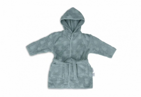 Jollein Badjas Badstof 3-4 jaar Miffy Jacquard Sea Green