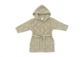 Jollein Badjas Badstof 3-4 jaar Miffy Jacquard Olive Green