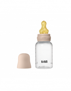 BIBS Baby Fles Rond Latex 150 ml Slow Flow Blush