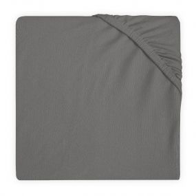 Jollein Hoeslaken Wieg 40 x 80/90 cm Storm Grey