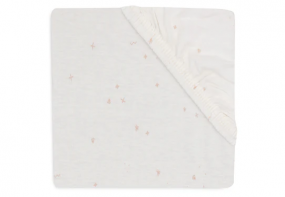 Jollein Hoeslaken Jersey 40/50x80/90cm Twinkling Wild Rose