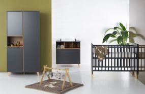 Quax Babykamer Loft Antracite 3-Delig