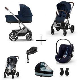 Cybex Kinderwagen 3 in 1 Balios Set XL Lux Ocean Blue | Navy Blue