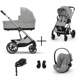 Cybex Kinderwagen 3 in 1 Balios Set M Lux Stone Grey | Mid Grey