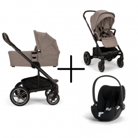 Nuna Kinderwagen 3 in 1 MIXX™ next Cedar + Autostoel Cloud T I Size