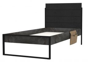 Tienerbed Nova Black 90 x 200 cm