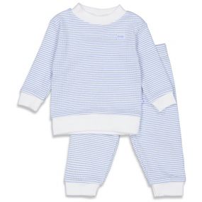 Feetje Pyjama Wafel Blauw Maat 98