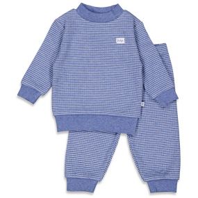 Feetje Pyjama Wafel Blue Melange Maat 92