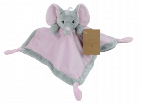 Petit Villain Knuffeldoek Olifant Roze