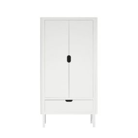 Sebra Kledingkast Dubbele Deur Classic White