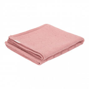 Little Dutch Ledikantdeken Gebreid Pure Pink Blush 110x140 cm