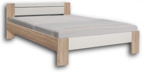 VEGA Futonbed 140x200cm Eiken / Wit (incl. rolbodem en matras)