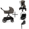 Nuna Kinderwagen 3 in 1 DEMI™ next Granite + Autostoel Cloud T I Size + Cybex Draaibare Base T