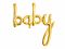 Folieballon Baby Goud 73,5 x 75,5 cm