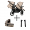 Topmark Tweeling Kinderwagen 2COMBI Zand